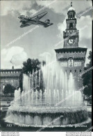 Cg174 Cartolina Milano Castello Sforzesco La Fontana Guarda Retro - Milano