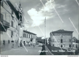 Cf379 Cartolina Agugliano Piazza Vittorio Emanuele Provincia Di Ancona Marche - Ancona