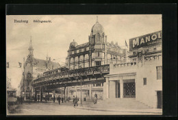 AK Hamburg, Hochbahn Am Rödingsmarkt  - Mitte