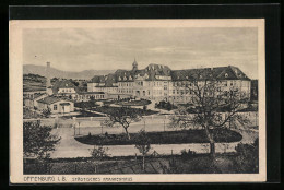 AK Offenburg I. B., Städtisches Krankenhaus Mit Anlagen Aus Der Vogelschau  - Offenburg