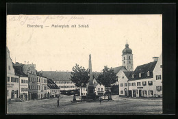 AK Ebersberg, Marienplatz Mit Schloss  - Ebersberg