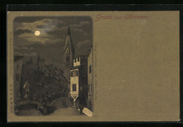Lume Di Luna-Cartolina Brixen, Ortspartie Mit Kirche  - Autres & Non Classés
