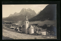 Cartolina Sexten, Ortsansicht Mit Kirche  - Andere & Zonder Classificatie