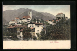 Cartolina Schönna Bei Meran, Dorf Schönna Mit Bergkulisse  - Altri & Non Classificati