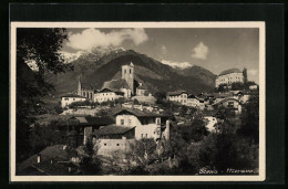 Cartolina Schönna Bei Meran, Gesamtansicht Aus Der Vogelschau  - Altri & Non Classificati