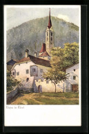 Artista-Cartolina Vahrn, Kirche Vor Dem Berg, Deutscher Schulverein  - Altri & Non Classificati