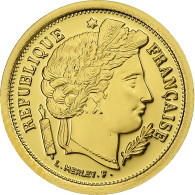 France, Médaille, Réplique, 20 Francs Or Coq 1909, N.d., Or, FDC - Autres & Non Classés