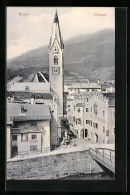 Cartolina Brixen, Strasse Adlergasse Mit Gasthof Goldener Adler  - Sonstige & Ohne Zuordnung