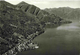 13980846 Gerra_Gambarogno_Verzasca_TI Fliegeraufnahme Mit Lago Maggiore - Autres & Non Classés