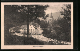 AK Marxzell /Albtal, Pension Marxzeller-Mühle, Kirche  - Sonstige & Ohne Zuordnung