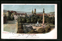 AK Stuttgart, Schlossplatz Mit Altem Schloss  - Stuttgart