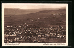 AK Weissenburg I. B., Blick Von Der Wülzburg Auf Den Ort  - Weissenburg