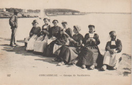 Cpa Concarneau Groupe De Sardinières - Concarneau