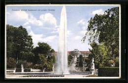 AK Potsdam, Schloss Sanssouci Mit Grosser Fontäne  - Sonstige & Ohne Zuordnung