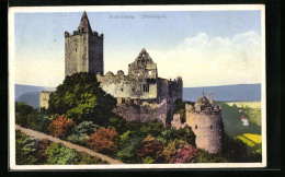 AK Saaleck /Thüringen, Die Ruine Der Rudelsburg Im Herbst  - Autres & Non Classés