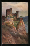 Künstler-AK Stolzenfels A. Rh., Burg Am Fusse Des Rheins  - Sonstige & Ohne Zuordnung