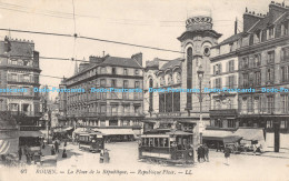 R173929 Rouen. La Place De La Republique. Republique Place. LL. Levy Fils - Monde