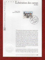 " 60 ANS DE LA LIBERATION DES CAMPS " Sur Notice Officielle 1er Jour De 2005 . N° YT 3781. Parfait état. FDC à Saisir !! - WW2