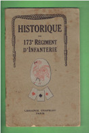 HISTORIQUE DU 173° REGIMENT D INFANTERIE REGIMENT CORSE GUERRE 1914 1918 - Documents