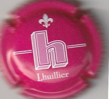 Capsule Champagne LHUILLIER { N°87a : Lette H Fond Rouge ; AUBE Fontette } {S23-24} - Autres & Non Classés