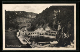 AK Pottenstein, Kur- Und Schwimmbad Aus Der Vogelschau  - Pottenstein