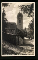 AK Kipsdorf I. Erzgeb., Kirche Mit Glockenturm  - Kipsdorf