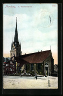 AK Flensburg, Ansicht Der St. Nicolai-Kirche  - Flensburg