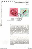 " COEURS DE CACHAREL / SAINT VALENTIN  / AMOUR " Sur Notice Officielle De 2005. N° YT 3747 3748. FDC à Saisir !!! - 2000-2009