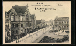 AK Bochum, Kaiser Wilhelmsplatz Mit Oberrealschule Aus Der Vogelschau  - Bochum