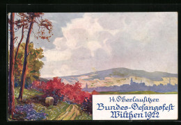 Künstler-AK Wilthen, 14. Oberlausitzer Bundes-Gesangsfest 1922  - Other & Unclassified