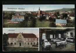 AK Walddorf I. S., Gasthaus Kretscham, Innenansicht Des Wintergartens  - Other & Unclassified