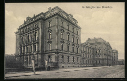 AK München, Ansicht Der K. Kriegsschule  - Muenchen