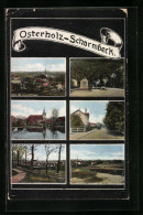 AK Osterholz-Scharmbeck, Ortsansicht, Kirche, Denkmal, Versch. Strassenpartien  - Other & Unclassified