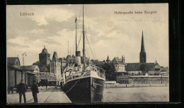 AK Lübeck, Hafenpartie Beim Burgtor  - Sonstige & Ohne Zuordnung