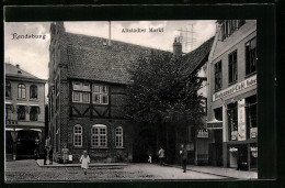 AK Rendsburg, Altstädter Markt Mit Cafe-Restaurant  - Rendsburg