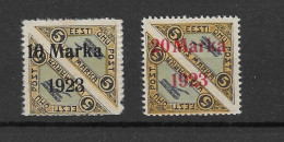 1923 MNH Estonia, Provisional Airmails With Recent Certificates - Estonia