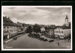 AK Miesbach, Ortspartie Mit Gasthaus Waitzinger Und Automobilen  - Miesbach