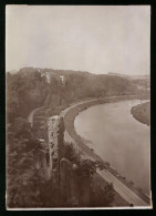 Fotografie Brück & Sohn Meissen, Ansicht Döben, Partie Im Muldental Und Blick Nach Schloss Döben  - Lieux