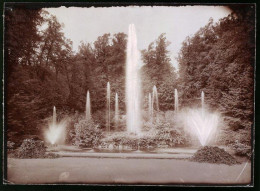 Fotografie Brück & Sohn Meissen, Ansicht Lichtenwalde, Blick Auf Die Wasserkünste Im Park  - Lieux