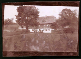 Fotografie Brück & Sohn Meissen, Ansicht Rehefeld / Erzg., Blick Auf Ein Wohnhaus Im Ort, Spiegelverkehrt  - Orte