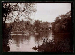 Fotografie Brück & Sohn Meissen, Ansicht Bad Elster, Blick Auf Den Gondelteich Mit Floratempel  - Orte