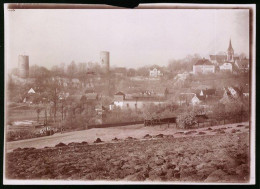 Fotografie Brück & Sohn Meissen, Ansicht Kohren, Blick Nach Der Stadt Mit Der Burgruine  - Orte