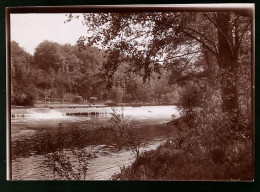 Fotografie Brück & Sohn Meissen, Ansicht Camburg / Saale, Partie An Der Saale Mit Dem Wehr  - Plaatsen