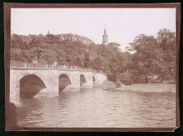 Fotografie Brück & Sohn Meissen, Ansicht Wechselburg, Blick Auf Die Muldenbrücke Und Zum Schloss  - Plaatsen