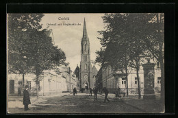 AK Crefeld, Ostwall Mit Stephankirche  - Autres & Non Classés