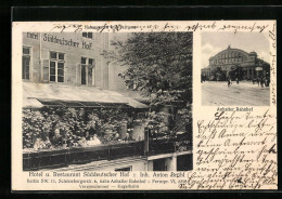 AK Berlin, Hotel Und Restaurant Süddeutscher Hof, Anhalter Bahnhof  - Kreuzberg