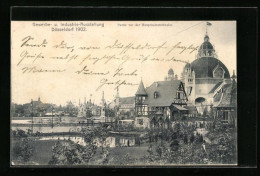 AK Düsseldorf, Gewerbe- U. Industrie-Ausstellung 1902, Partie Vor Der Hauptindustriehalle  - Ausstellungen