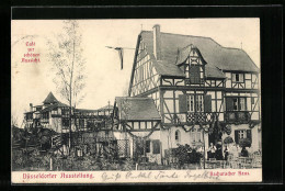 AK Düsseldorf, Ausstellung Mit Bacharacher Haus, Café Zur Schönen Aussicht  - Ausstellungen