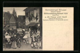AK Brüssel, Weltausstellung 1910, Sonneberger Gruppe, Thüringer Kirmess  - Ausstellungen