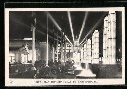 AK Barcelona, Exposición Internacional 1929, Avenida Reina Maria Cristina  - Tentoonstellingen